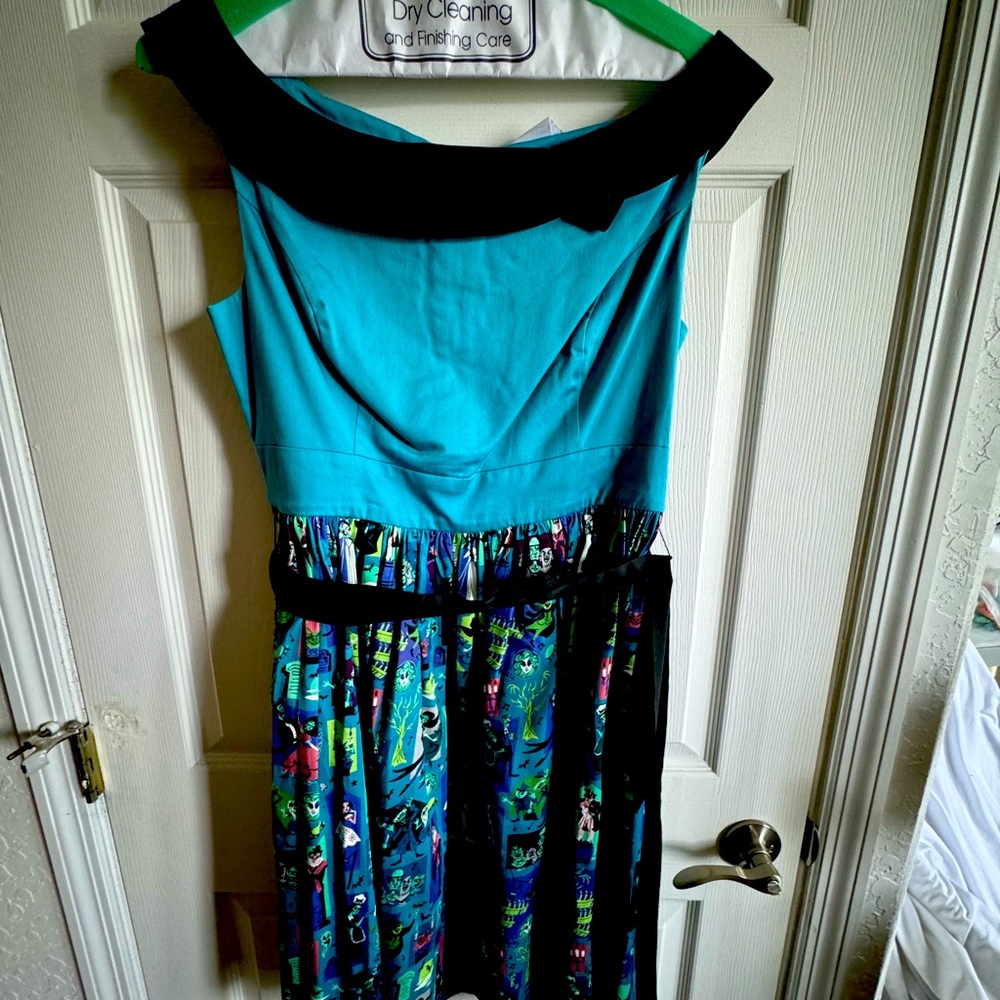 Cute Haunted Mansion dress from the Disney dress shop, looks gorgeous on!